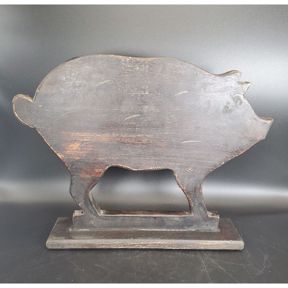 Wood Pig Cutout Farmhouse Decor Rustic Target Home Figural 14in